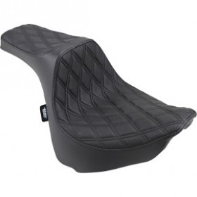 DRAG SPECIALTIES PREDATOR III SEAT - DOUBLE DIAMOND - BLACK STITCHED - FXFB/S 18-22 # 0802-1072