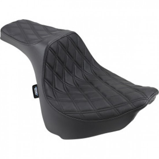 DRAG SPECIALTIES PREDATOR III SEAT - DOUBLE DIAMOND - BLACK STITCHED - FXFB/S 18-22 # 0802-1072
