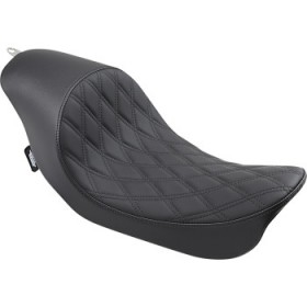 DRAG SPECIALTIES 3/4 SOLO SEAT - LOW - DIAMOND STITCH - FXD/FLD 06-17 # 0803-0543