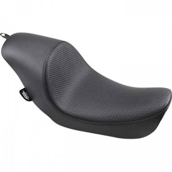 DRAG SPECIALTIES 3/4 SOLO SEAT - LOW - BASKETWEAVE - FXD/FLD 06-17 # 0803-0545
