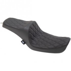 DRAG SPECIALTIES PREDATOR III SEAT - DOUBLE DIAMOND - BLACK STITCHING - FXD 96-03 # 0803-0652