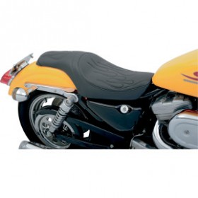 DRAG SPECIALTIES PREDATOR SEAT - FLAME STITCHED - XL 82-03 # 0804-0385