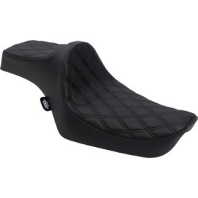 DRAG SPECIALTIES PREDATOR III SEAT - DOUBLE DIAMOND - BLACK STITCHING - XL 82-03 # 0804-0732