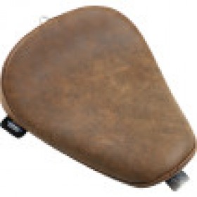 DRAG SPECIALTIES BOBBER SOLO SEAT - BROWN - DISTRESSED - XL 10-22 # 0804-0742