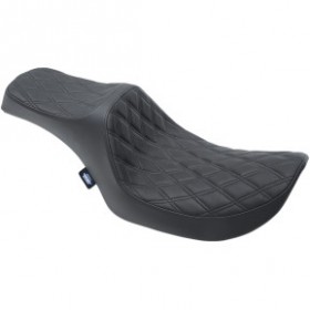 DRAG SPECIALTIES PREDATOR III SEAT - DOUBLE DIAMOND - BLACK STITCHING - FXR 82-00 # 0805-0135