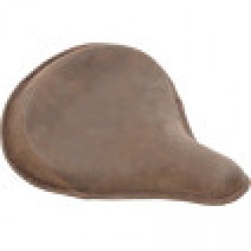 DRAG SPECIALTIES SEAT - SPRING SOLO - LARGE - DISTRESSED BROWN LEATHER/PERIMETER STITCH # 0806-0050