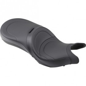 DRAG SPECIALTIES LOW-PROFILE TOURING SEAT - MILD STITCH - BLACK - VICTORY 10-15 # 0810-1540