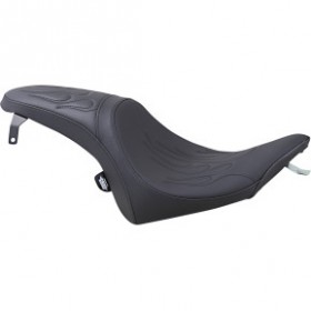 DRAG SPECIALTIES PREDATOR SEAT - FLAME STITCHED - VEGAS # 0810-1597