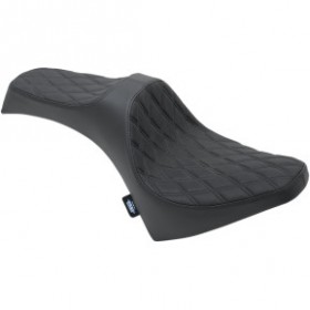 DRAG SPECIALTIES PREDATOR III SEAT - DOUBLE DIAMOND - BLACK STITCHING -15-22 SCOUT # 0810-2119