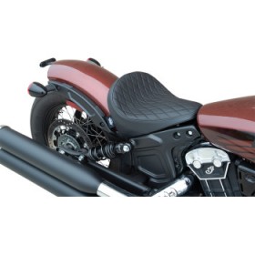 DRAG SPECIALTIES SOLO SEAT - DIAMOND - BLACK - VINYL # 0810-2257