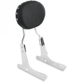 DRAG SPECIALTIES STUDDED OVAL SISSY BAR PAD - BLACK # 0822-0342