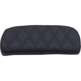 DRAG SPECIALTIES CHOPPED TOUR-PAK PAD - DOUBLE DIAMOND - BLACK # 0822-0432