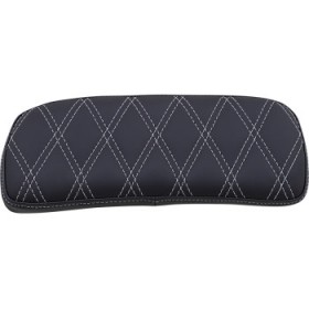 DRAG SPECIALTIES CHOPPED TOUR-PAK PAD - DOUBLE DIAMOND - BLACK/SILVER # 0822-0433