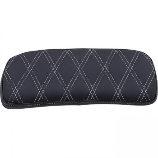DRAG SPECIALTIES CHOPPED TOUR-PAK PAD - DOUBLE DIAMOND - BLACK/SILVER # 0822-0433 DRAG SPECIALTIES CHOPPED TOUR-PAK PAD - DOUBLE DIAMOND - BLACK/SILVER # 0822-0433