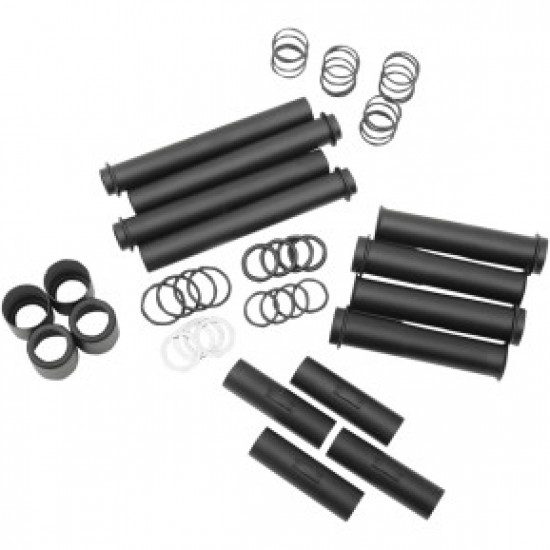 DRAG SPECIALTIES PUSHROD TUBE KIT - BLACK - TWIN CAM # 0928-0043