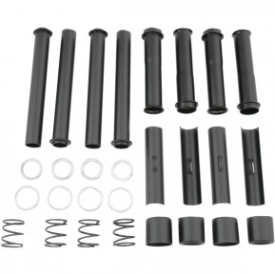 DRAG SPECIALTIES PUSHROD TUBE KIT - BLACK - BIG TWIN # 0928-0044