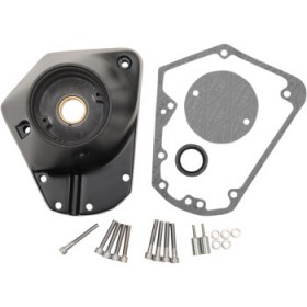 DRAG SPECIALTIES CAM COVER - SATIN BLACK - EVO BIG TWIN/M8 # 0940-1245