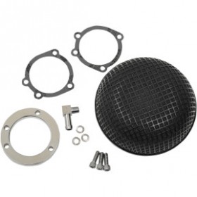 DRAG SPECIALTIES BOB RETRO-STYLE AIR CLEANER KIT - BLACK # 1010-1609