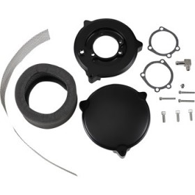 DRAG SPECIALTIES HIGH PERFORMANCE 6 DRAGTRON II AIR CLEANER KIT - BLACK # 1010-2692