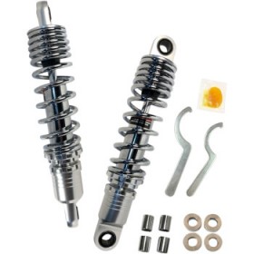 DRAG SPECIALTIES SHOCKS PREMIUM RIDE-HEIGHT ADJUSTABLE SHOCKS - CHROME - STANDARD - 12.5 # 1310-1829