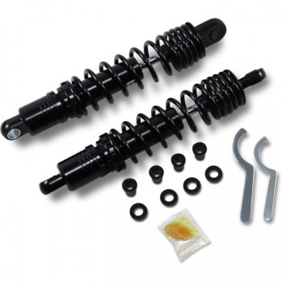 DRAG SPECIALTIES PREMIUM RIDE-HEIGHT ADJUSTABLE SHOCKS - BLACK - HEAVY DUTY - 13.5 # 1310-1842
