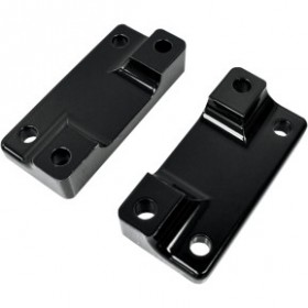 DRAG SPECIALTIES FENDER-TO-FORK ADAPTERS - GLOSS BLACK # 1410-0064