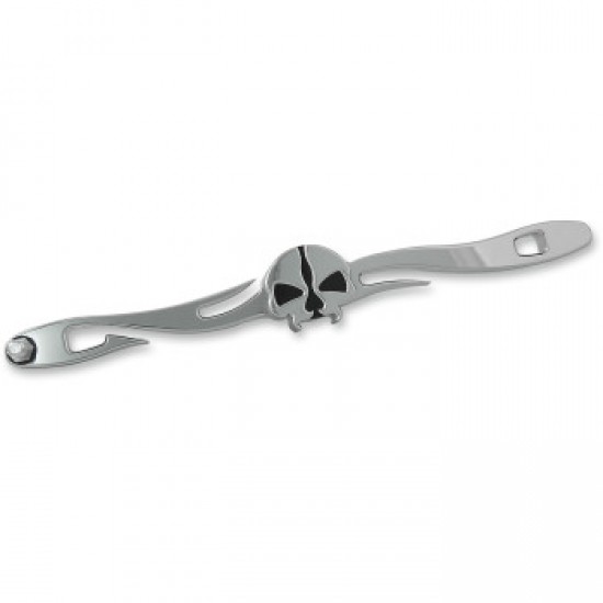 DRAG SPECIALTIES SPLIT SKULL LINKAGE - CHROME - FL # 1601-0491 DRAG SPECIALTIES SPLIT SKULL LINKAGE - CHROME - FL # 1601-0491