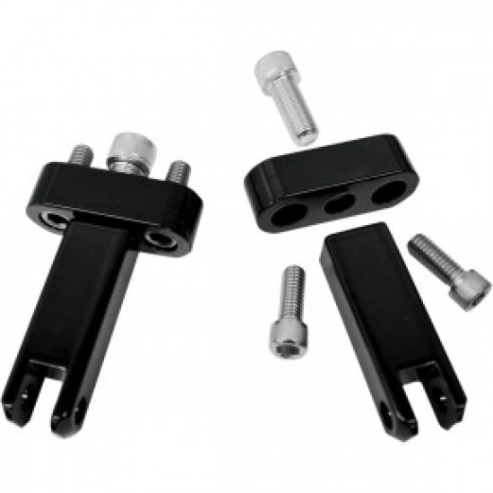 DRAG SPECIALTIES PASSENGER PEG MOUNTS - BLACK - FLH/FLT # 1620-1046 DRAG SPECIALTIES PASSENGER PEG MOUNTS - BLACK - FLH/FLT # 1620-1046