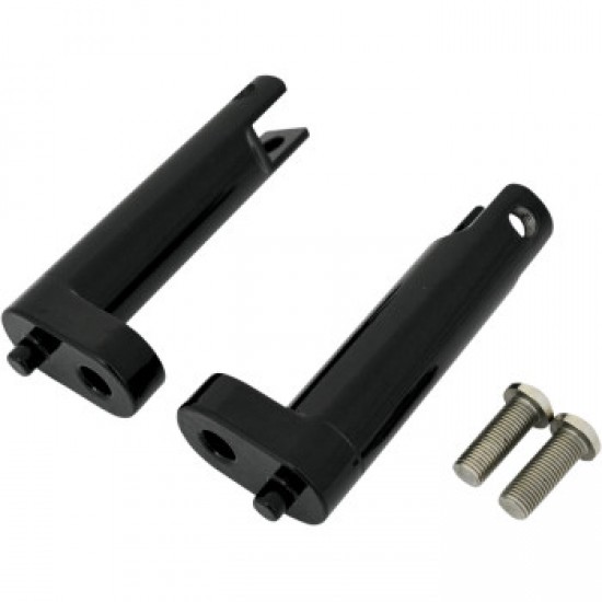 DRAG SPECIALTIES PASSENGER FOOTPEG MOUNT - BLACK - FLH/FLT # 1620-1057