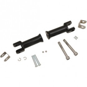 DRAG SPECIALTIES PASSENGER PEG MOUNT - BLACK - SOFTAIL # 1620-1785