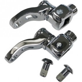 DRAG SPECIALTIES PASSENGER PEG MOUNT - ADJUSTABLE - CHROME # 1620-2476
