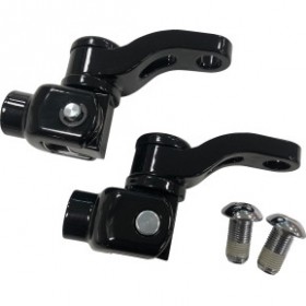 DRAG SPECIALTIES PASSENGER PEG MOUNT - ADJUSTABLE - BLACK # 1620-2477