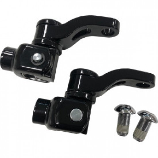 DRAG SPECIALTIES PASSENGER PEG MOUNT - ADJUSTABLE - BLACK # 1620-2477