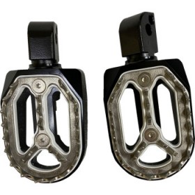 DRAG SPECIALTIES QUALIFIER FOOT PEGS - BLACK - PASSENGER # 1620-2483