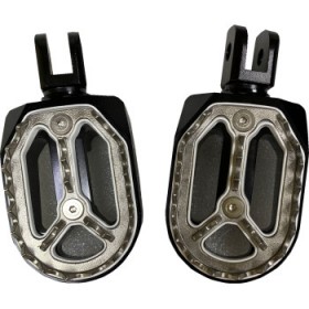 DRAG SPECIALTIES QUALIFIER FOOT PEGS - BLACK - DRIVER # 1620-2484