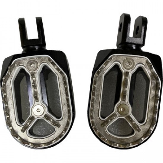DRAG SPECIALTIES QUALIFIER FOOT PEGS - BLACK - DRIVER # 1620-2484