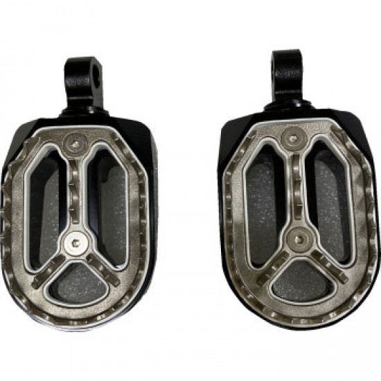 DRAG SPECIALTIES QUALIFIER FOOT PEGS - BLACK - HD # 1620-2485