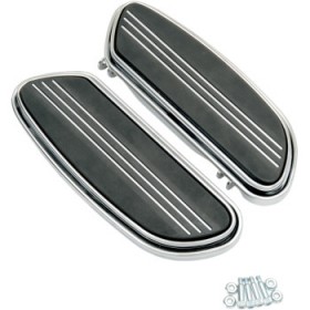 DRAG SPECIALTIES SWEEPER FLOORBOARDS - DRIVER - CHROME - FL # 1621-0347