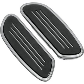 DRAG SPECIALTIES SWEEPER FLOORBOARDS - PASSENGER - CHROME - FL # 1621-0349