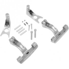 DRAG SPECIALTIES PASSENGER FLOORBOARD MOUNT - CHROME - FL/FX # 1621-0512