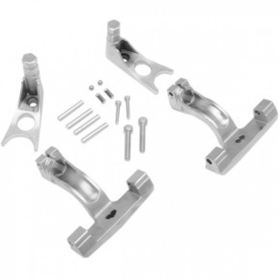 DRAG SPECIALTIES PASSENGER FLOORBOARD MOUNT - CHROME - FL/FX # 1621-0512