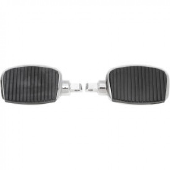 DRAG SPECIALTIES MINI FOOTBOARDS - MALE 3 - CHROME # 1621-0722