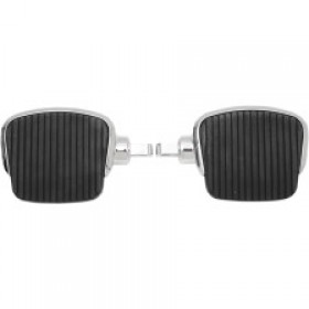 DRAG SPECIALTIES MINI FOOTBOARDS - MALE 4 - CHROME # 1621-0724