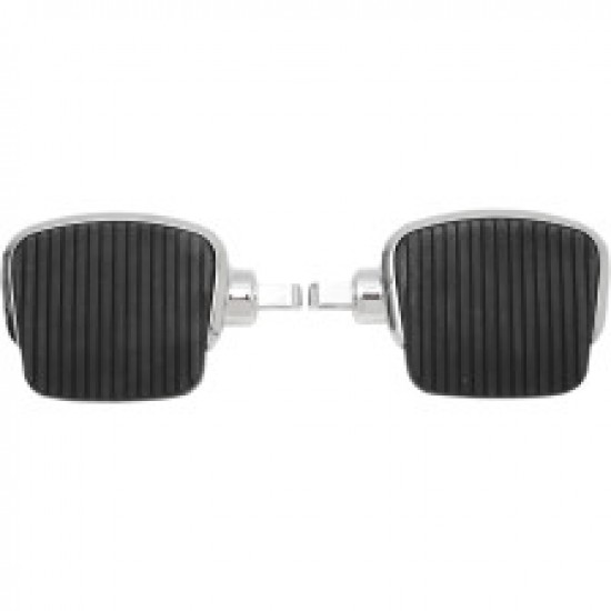 DRAG SPECIALTIES MINI FOOTBOARDS - MALE 4 - CHROME # 1621-0724