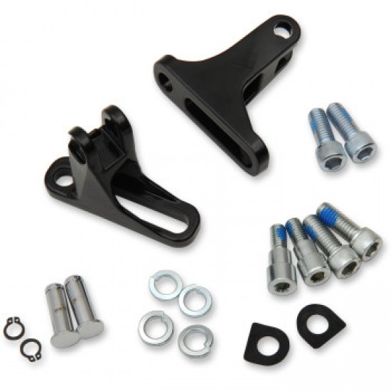 DRAG SPECIALTIES PASSENGER FOOTPEG MOUNT - BLACK # 1621-0785
