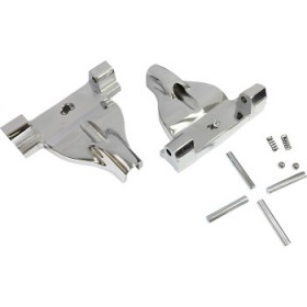 DRAG SPECIALTIES PASSENGER FLOORBOARD MOUNT - CHROME # 1621-1002