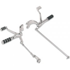 DRAG SPECIALTIES FORWARD CONTROL - STANDARD - CHROME - XL # 1622-0140