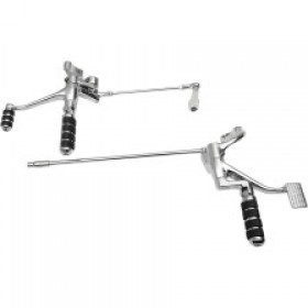 DRAG SPECIALTIES FORWARD CONTROL - 2 EXTENDED - CHROME - XL # 1622-0488
