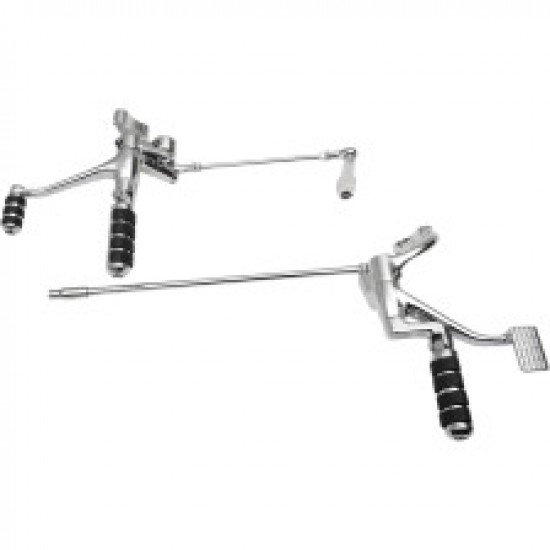 DRAG SPECIALTIES FORWARD CONTROL - 2 EXTENDED - CHROME - XL # 1622-0488 DRAG SPECIALTIES FORWARD CONTROL - 2 EXTENDED - CHROME - XL # 1622-0488