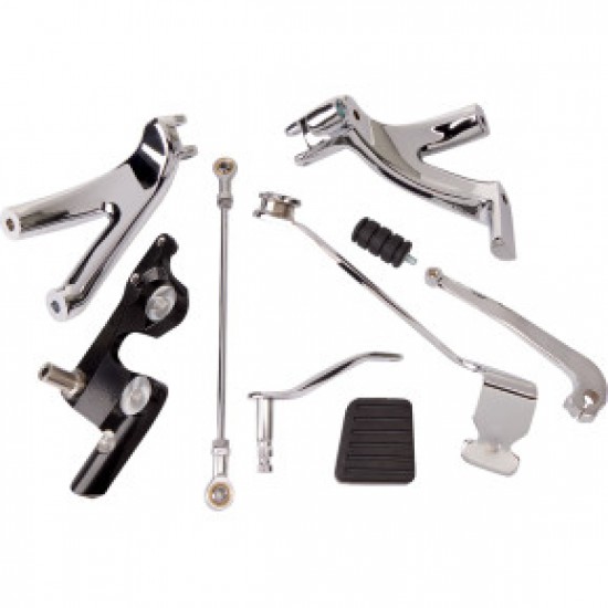 DRAG SPECIALTIES FORWARD CONTROL KIT - CHROME - FL/FX # 1622-0573 DRAG SPECIALTIES FORWARD CONTROL KIT - CHROME - FL/FX # 1622-0573